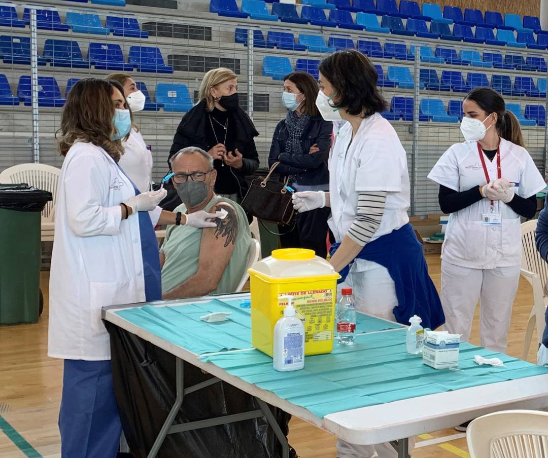Proceso de vacunacióin en Águilas durante la pasada semana Proceso de vacunacióin en Águilas durante la pasada semana