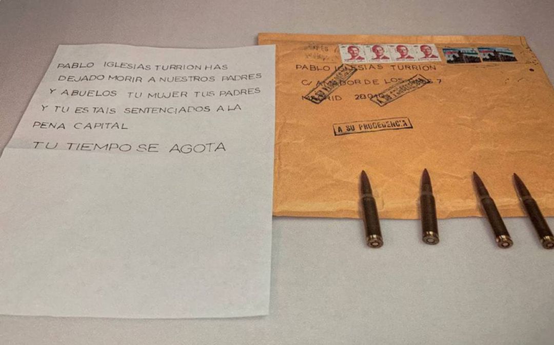 La amenaza y las balas que recibió Pablo Iglesias La amenaza y las balas que recibió Pablo Iglesias