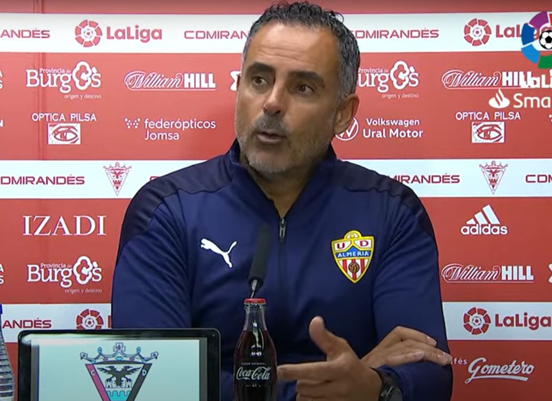 José Gomes en la sala de prensa de Anduva. José Gomes en la sala de prensa de Anduva.