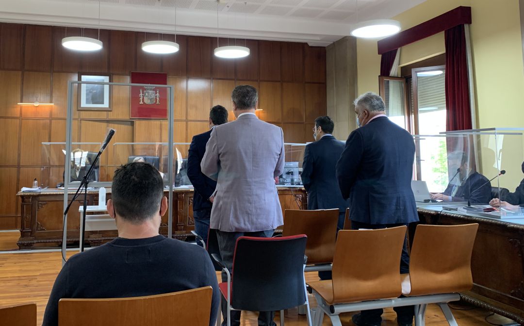 Los cuatro guardias civiles durante su declaración en el juicio del Caso Matinsreg. Los cuatro guardias civiles durante su declaración en el juicio del Caso Matinsreg.