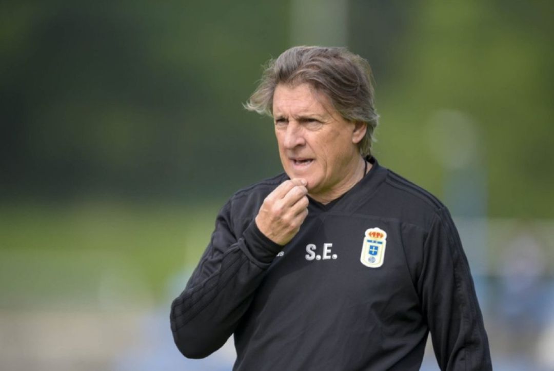 Sergio Egea en su etapa como entrenador del Real Oviedo Sergio Egea en su etapa como entrenador del Real Oviedo