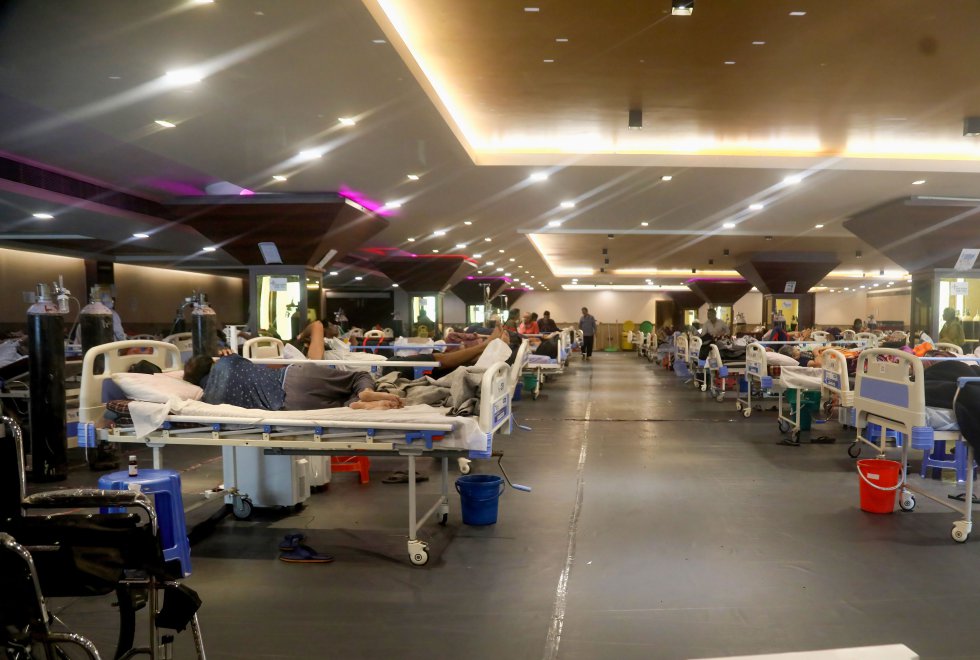 Un hotel, convertido en hospital de emergencia por la crisis de la COVID. Un hotel, convertido en hospital de emergencia por la crisis de la COVID.