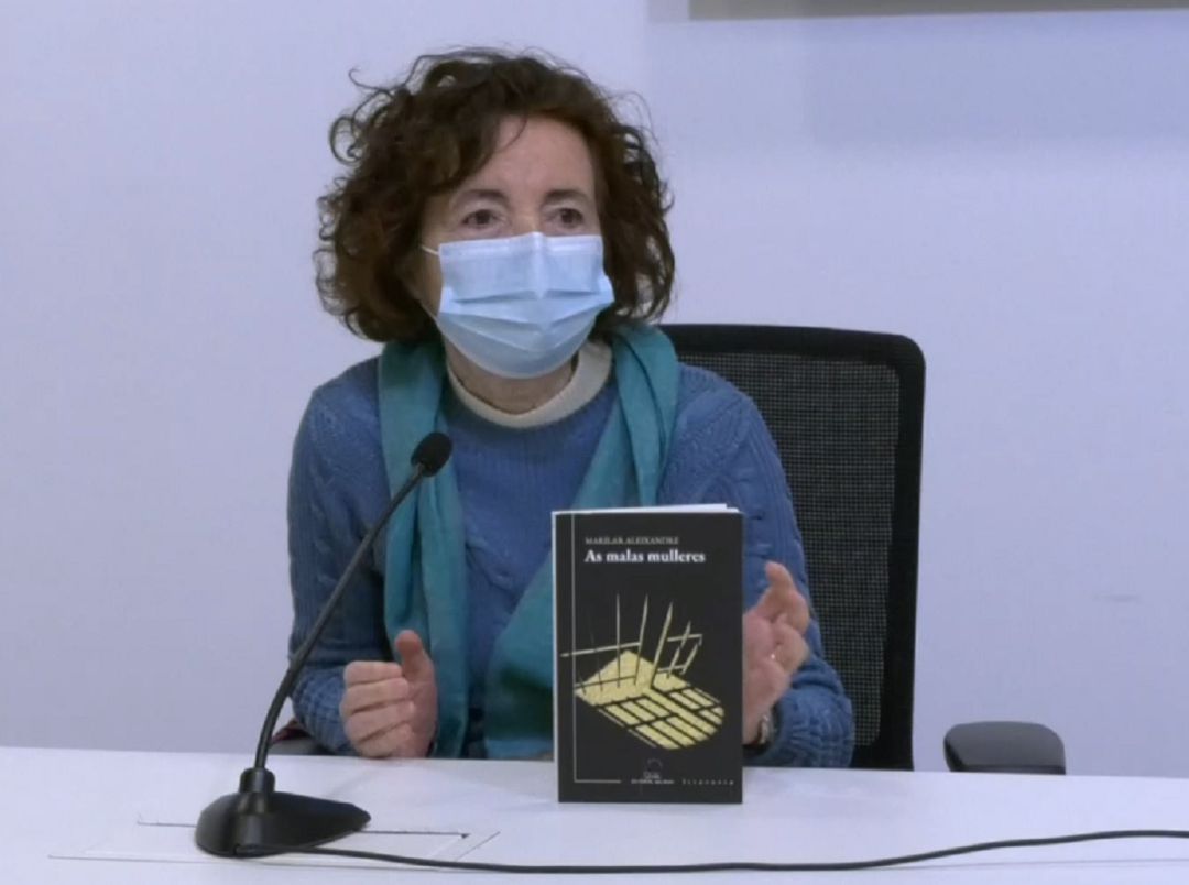 Marilar Aleixandre durante la presentación de la obra Marilar Aleixandre durante la presentación de la obra