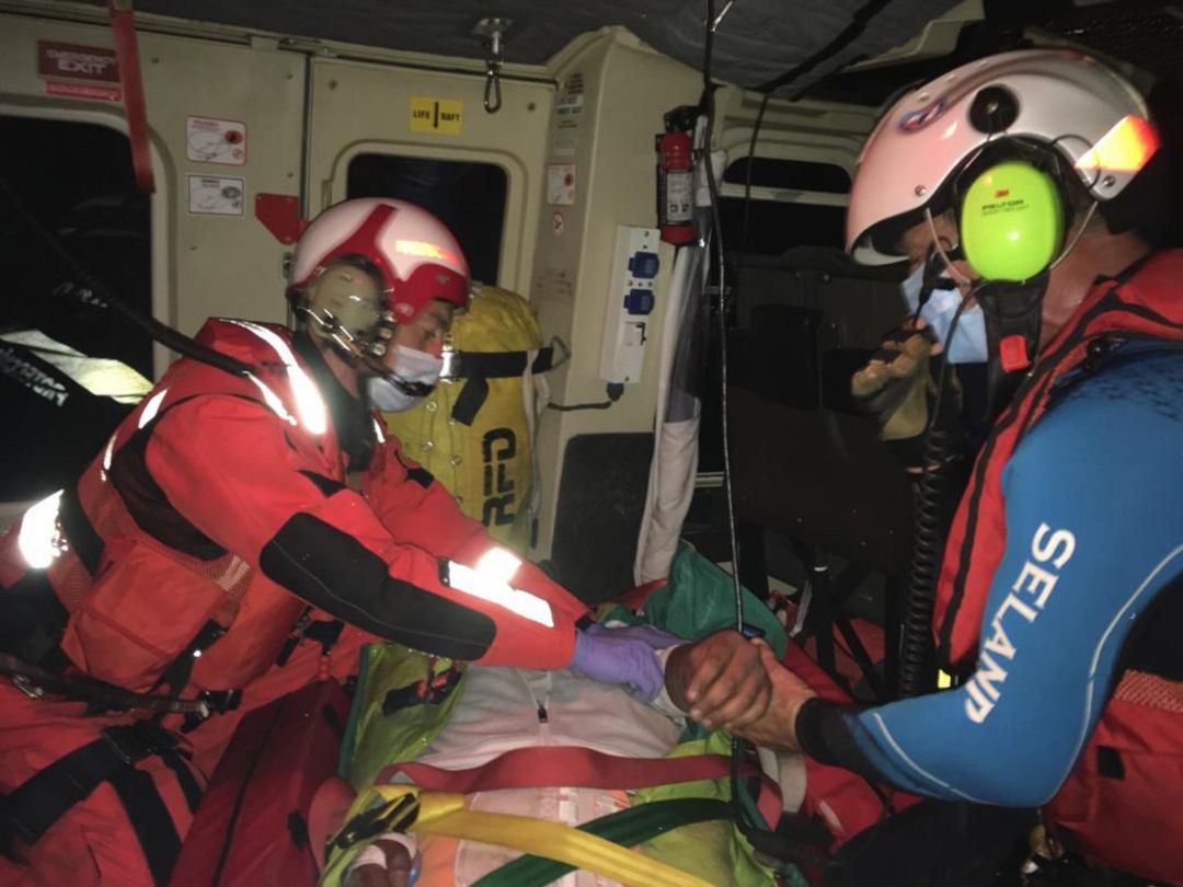 Imagen del rescate del domingo. Imagen del rescate del domingo.