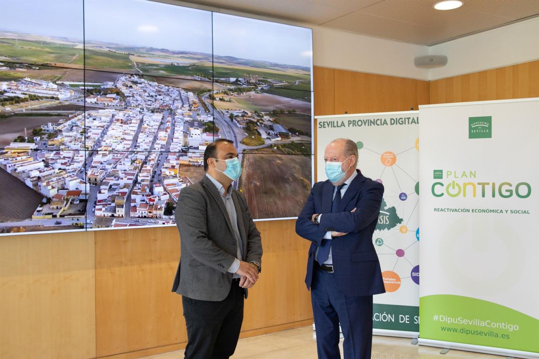 Reunión entre el presidente de Diputación y el alcalde de El Palma Reunión entre el presidente de Diputación y el alcalde de El Palma