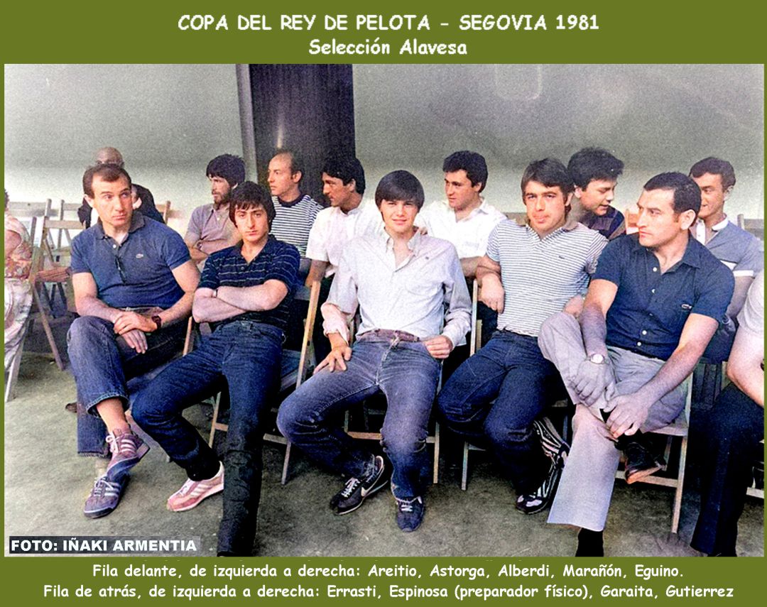 Selección alavesa de pelota en Segovia Selección alavesa de pelota en Segovia