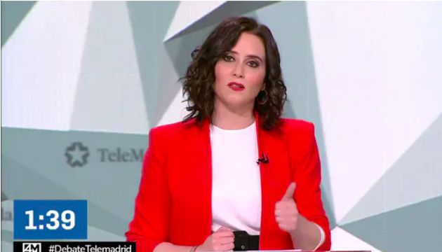 Isabel Díaz Ayuso, candidata del Partido Popular a la presidencia de la Comunidad de Madrid. Isabel Díaz Ayuso, candidata del Partido Popular a la presidencia de la Comunidad de Madrid.