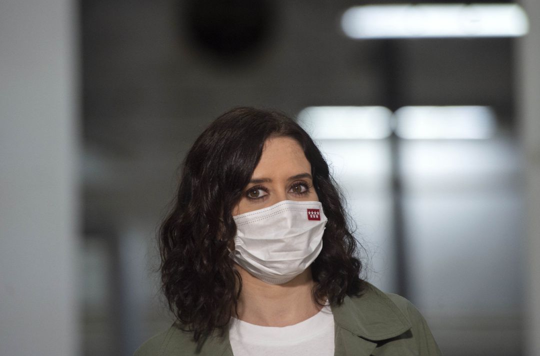 La presidenta de la Comunidad de Madrid y candidata a la reelección, Isabel Díaz Ayuso, en un acto de campaña. La presidenta de la Comunidad de Madrid y candidata a la reelección, Isabel Díaz Ayuso, en un acto de campaña.