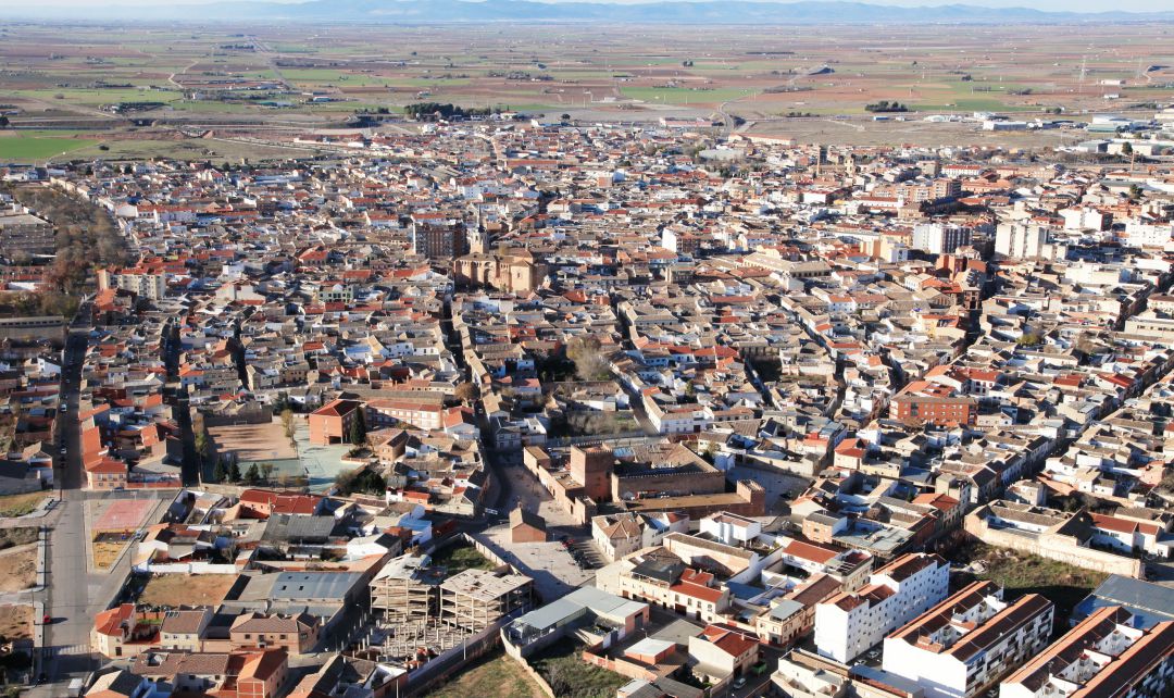 Vista aérea de la localidad ciudadrealeña de Manzanares Vista aérea de la localidad ciudadrealeña de Manzanares