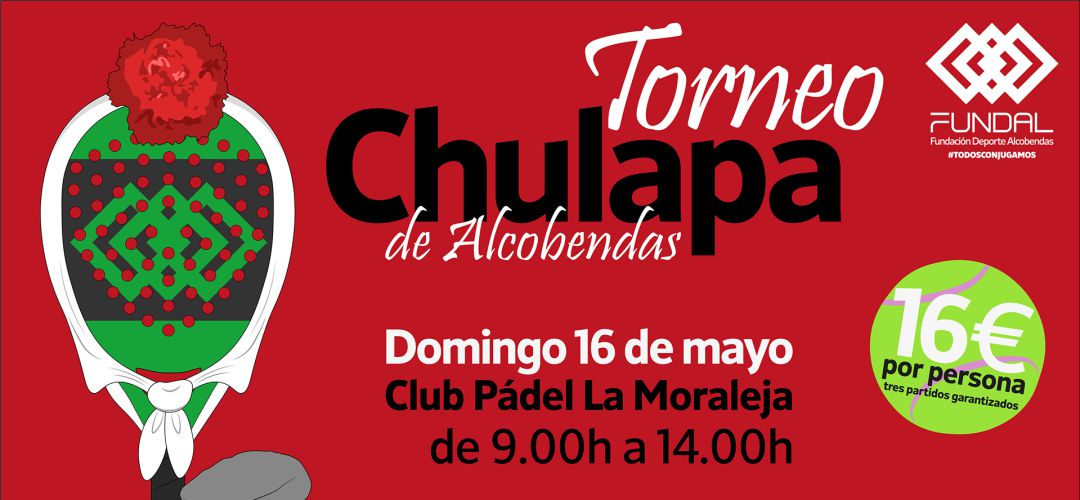 El precio es de 32 euros por pareja y se celebrará el 16 de mayo en las instalaciones del Club de Pádel La Moraleja El precio es de 32 euros por pareja y se celebrará el 16 de mayo en las instalaciones del Club de Pádel La Moraleja