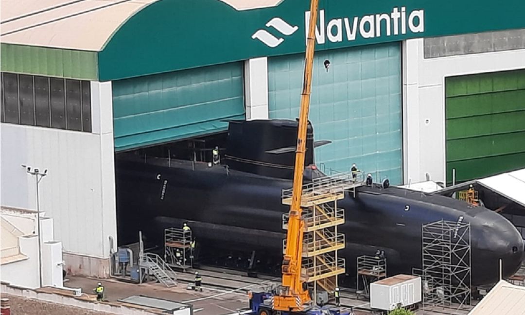 Submarino S-81 en una de las naves de Navantia. ( Foto de archivo) Submarino S-81 en una de las naves de Navantia. ( Foto de archivo)