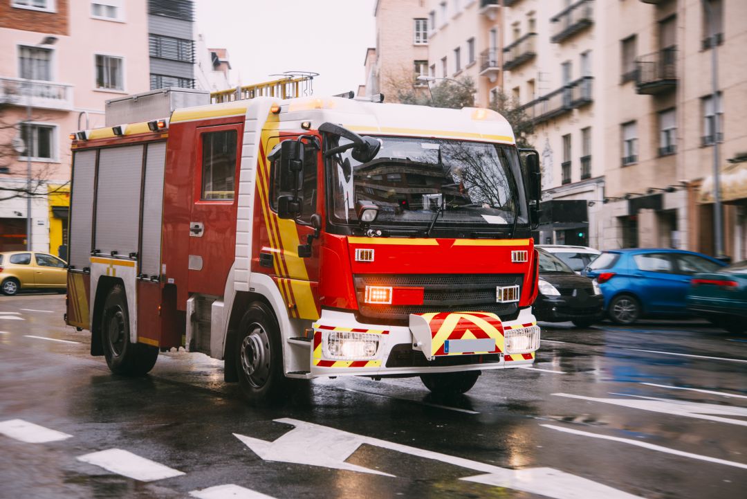 Al lugar acudieron bomberos de Burgos, policías locales y nacionales Al lugar acudieron bomberos de Burgos, policías locales y nacionales