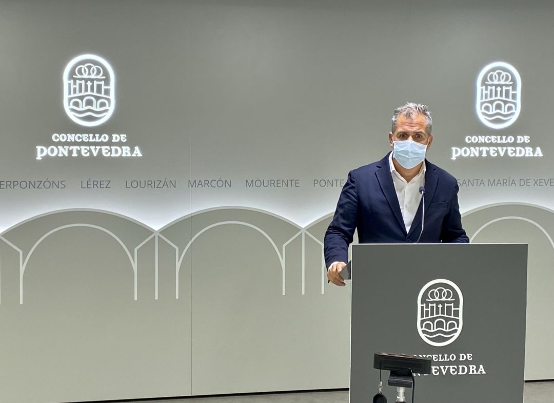 Rafa Dominguez durante la rueda de prensa de esta mañana Rafa Dominguez durante la rueda de prensa de esta mañana