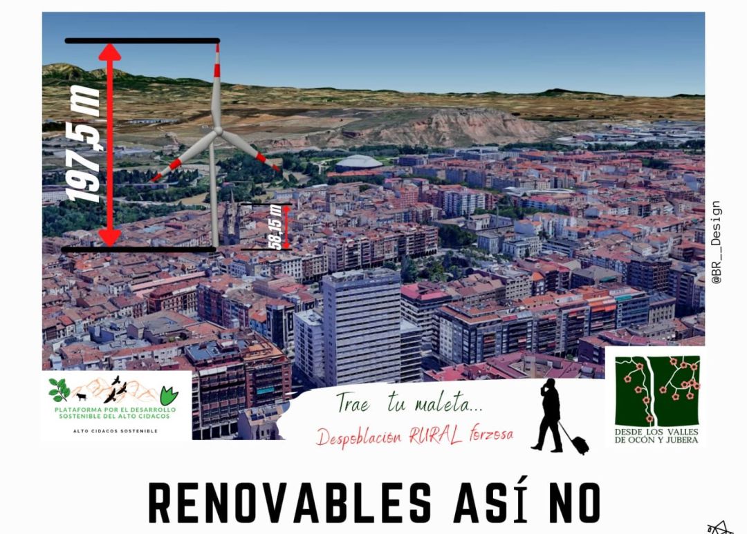 Cartel de la convocatoria en Logroño Cartel de la convocatoria en Logroño
