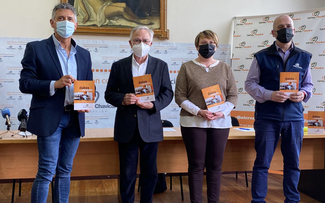 Imagen de la pesentación de la memoria de Cáritas Chavicar del año 2020. Imagen de la pesentación de la memoria de Cáritas Chavicar del año 2020.