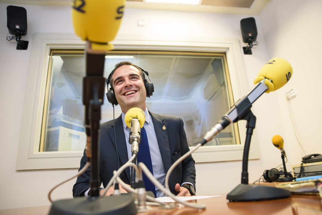 El alcalde de Almería en la Cadena SER. El alcalde de Almería en la Cadena SER.