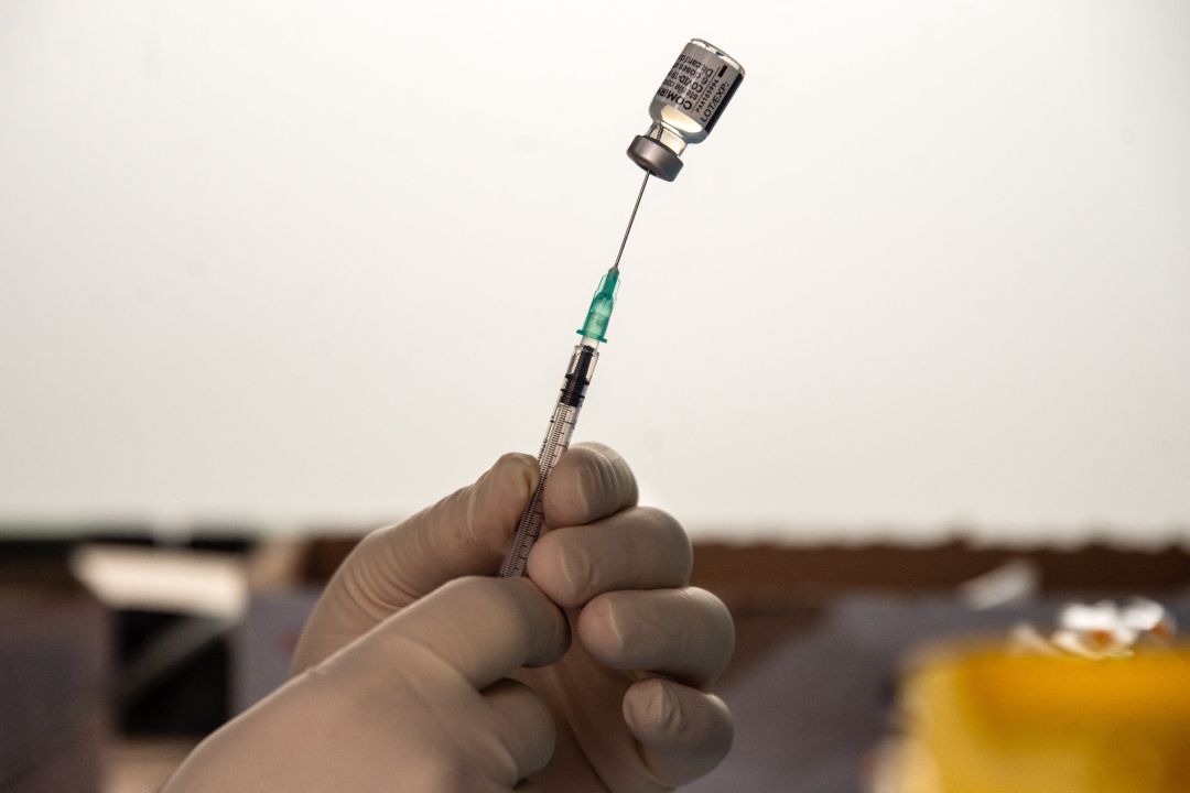 Imagen de una dosis de la vacuna de Pfizer. Imagen de una dosis de la vacuna de Pfizer.