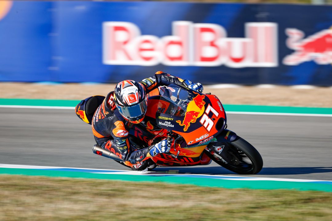 Pedro Acosta durante la carrera en el Circuito de Jerez Pedro Acosta durante la carrera en el Circuito de Jerez