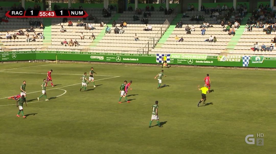 El Numancia sólo pudo empatar, y gracias, en A Malata. El Numancia sólo pudo empatar, y gracias, en A Malata.
