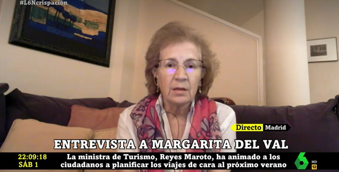 La viróloga del CSIC, Margarita del Val, es entrevistada en 'laSexta Noche'. La viróloga del CSIC, Margarita del Val, es entrevistada en 'laSexta Noche'.