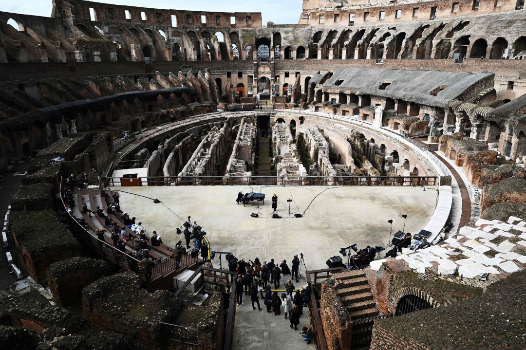 Imagen del Coliseo romano. Imagen del Coliseo romano.