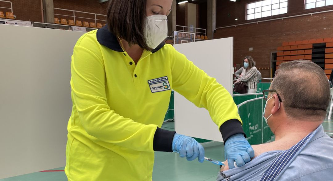 Imagen de archivo de la vacunación contra el coronavirus en Albacete Imagen de archivo de la vacunación contra el coronavirus en Albacete