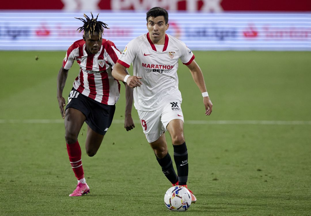 Nico Williams, durante el partido frente al Sevilla Nico Williams, durante el partido frente al Sevilla