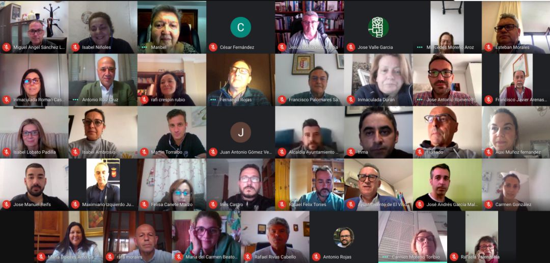 Imagen de la reunión de la Comisión Ejecutiva Provincial del PSOE de este lunes. Imagen de la reunión de la Comisión Ejecutiva Provincial del PSOE de este lunes.