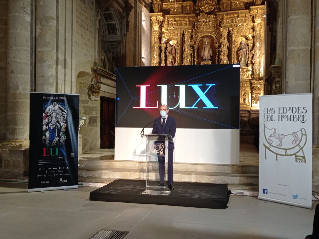 Javier Ortega, Consejero de Cultura y Turismo, durante la presentación de Las Edades del Hombre Javier Ortega, Consejero de Cultura y Turismo, durante la presentación de Las Edades del Hombre