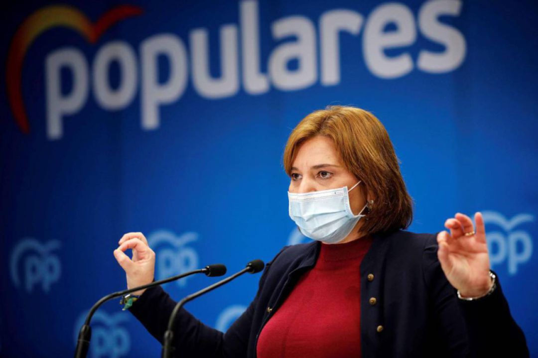 La presidenta del PPCV, Isabel Bonig, en una foto de archivo durante una rueda de prensa La presidenta del PPCV, Isabel Bonig, en una foto de archivo durante una rueda de prensa