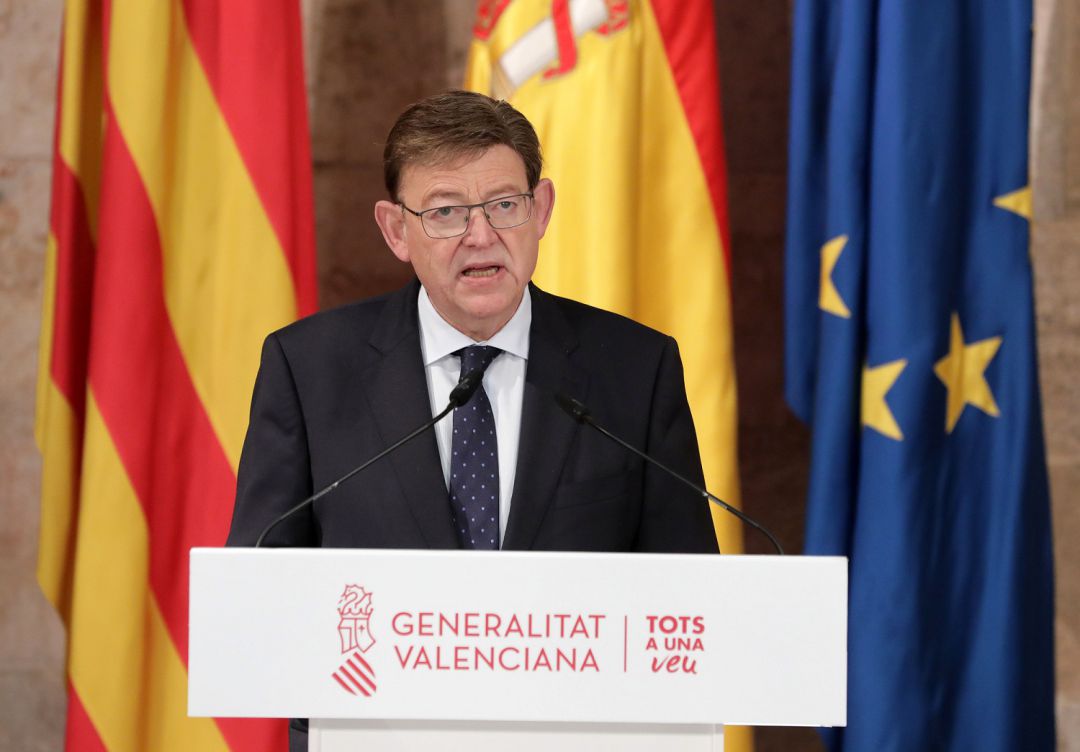 El president de la Generalitat, Ximo Puig en la rueda de prensa de este lunes, 03 de mayo. El president de la Generalitat, Ximo Puig en la rueda de prensa de este lunes, 03 de mayo.