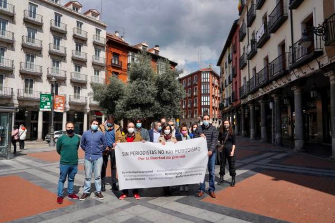 Concentración de periodistas en Valladolid en el Día Internacional de la Libertad Prensa Concentración de periodistas en Valladolid en el Día Internacional de la Libertad Prensa