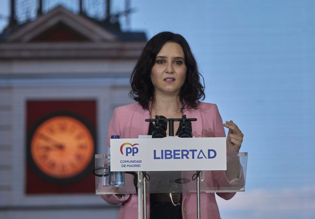 La presidenta de la Comunidad de Madrid y candidata a la reelección, Isabel Díaz Ayuso La presidenta de la Comunidad de Madrid y candidata a la reelección, Isabel Díaz Ayuso