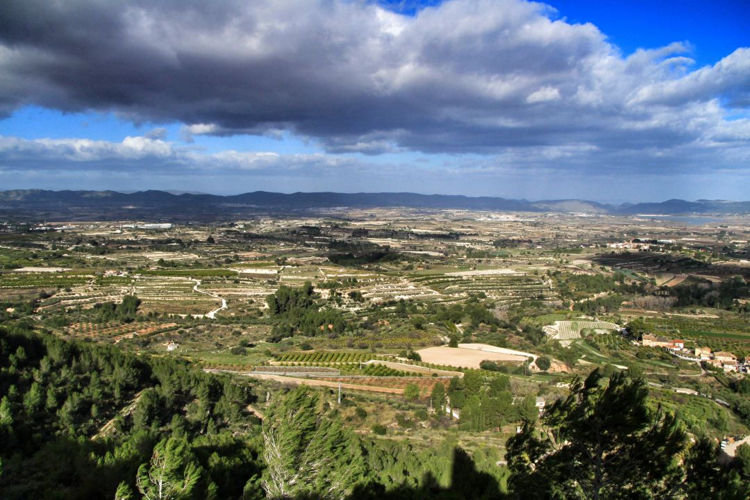 Vista panoràmica de La Vall d'Albaida Vista panoràmica de La Vall d'Albaida