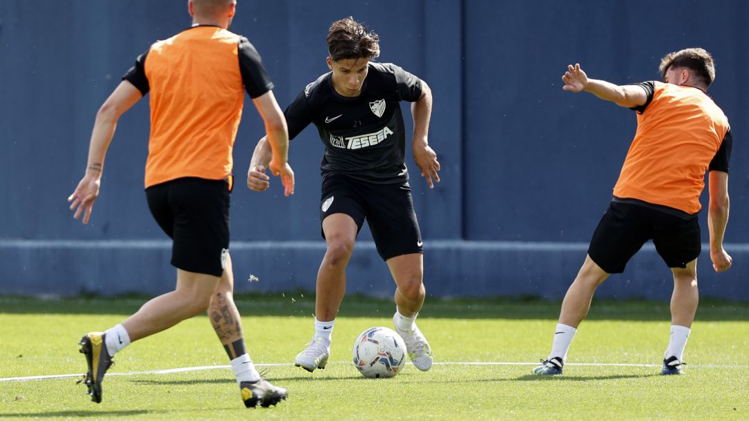 El entrenamiento del Málaga El entrenamiento del Málaga