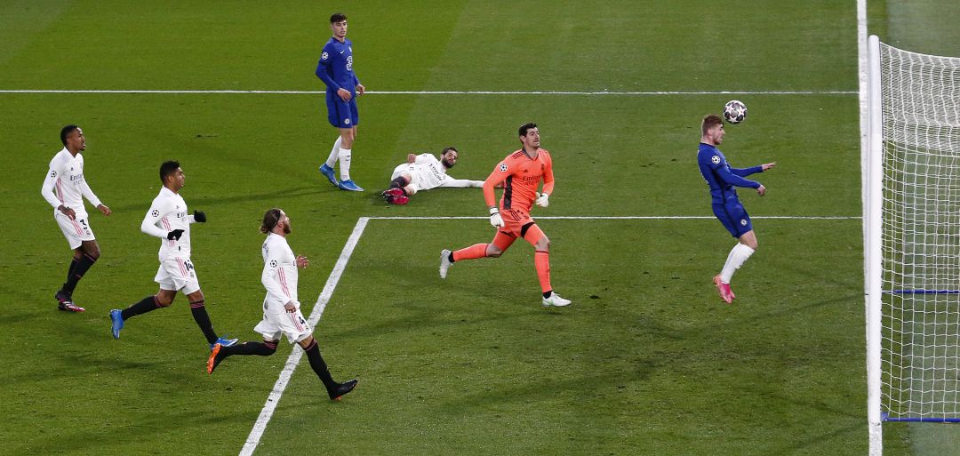 Werner remata a gol en el 1-0 Werner remata a gol en el 1-0