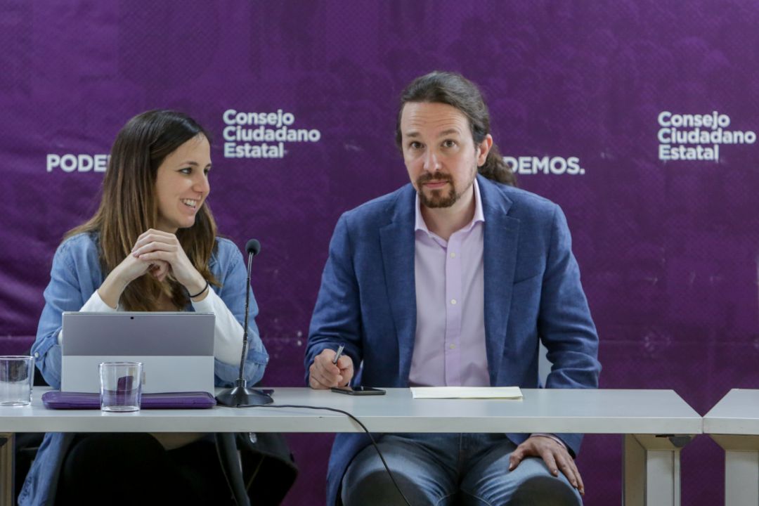 Imagen de archivo de Ione Belarra y Pablo Iglesias en 2020 Imagen de archivo de Ione Belarra y Pablo Iglesias en 2020
