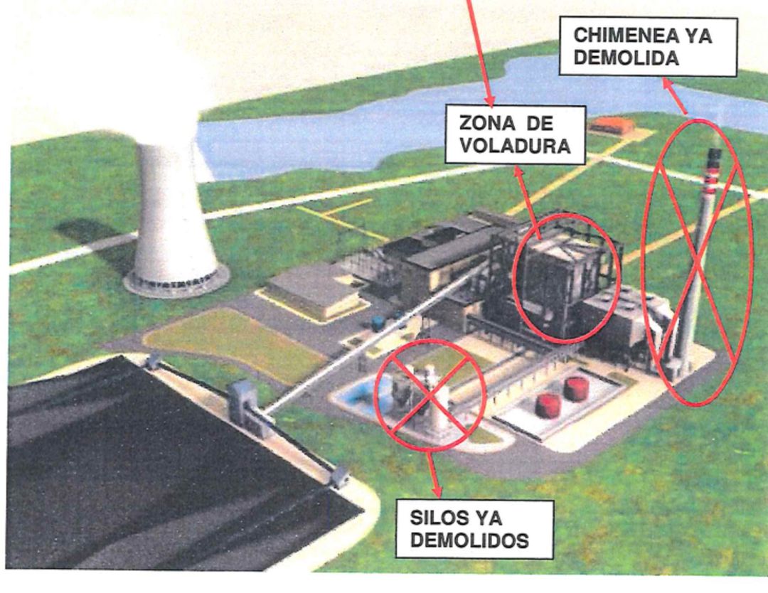 La voladura echará al suelo 8.000tn de acero La voladura echará al suelo 8.000tn de acero