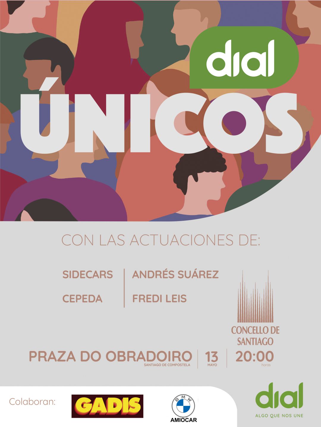 Únicos de Cadena Dial llega a Santiago Únicos de Cadena Dial llega a Santiago