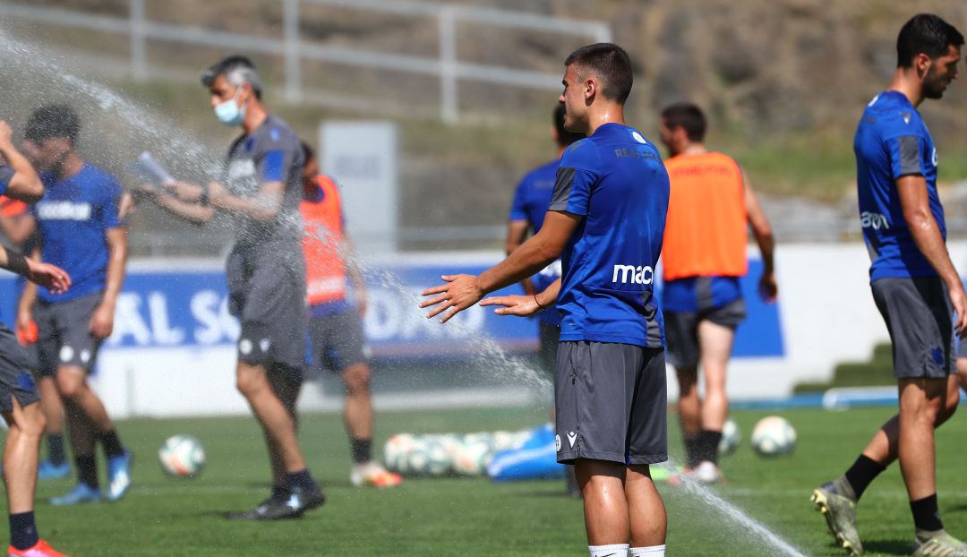 Los jugadores de la Real entrenan en Zubieta Los jugadores de la Real entrenan en Zubieta