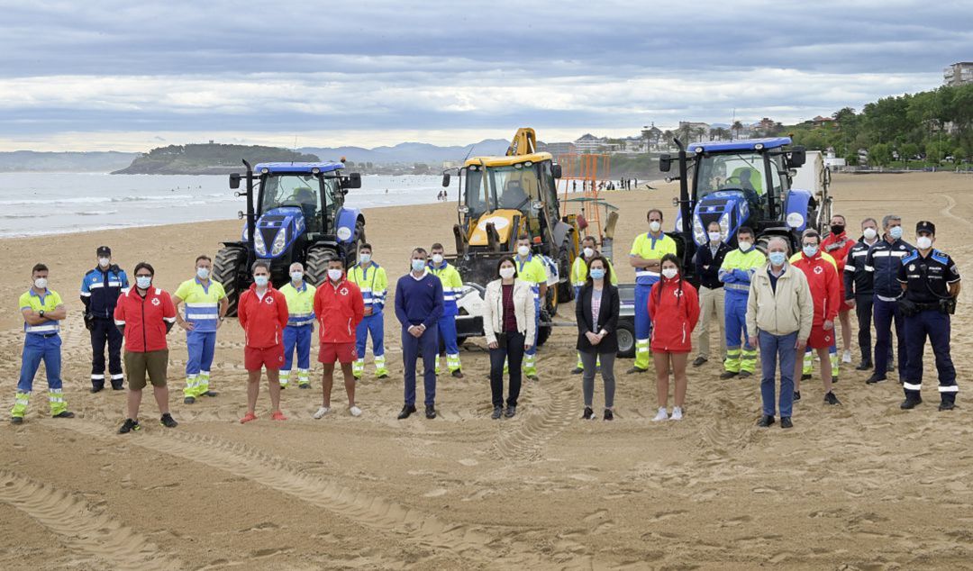Presentación el verano pasado del dispositivo de playas en Santander. Presentación el verano pasado del dispositivo de playas en Santander.