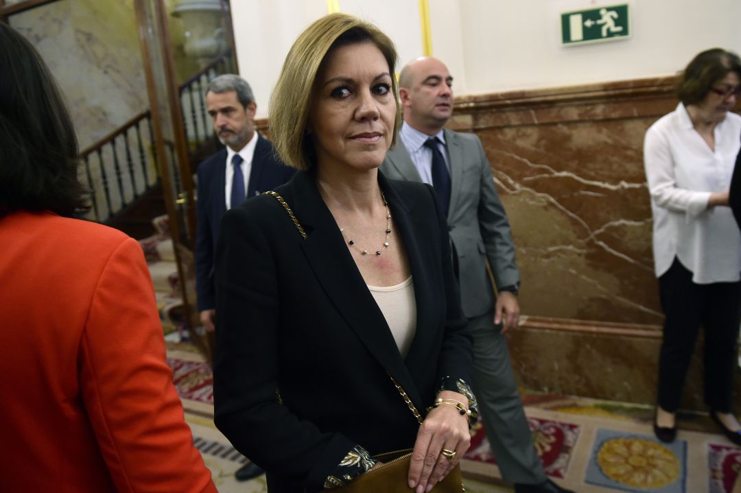 María Dolores de Cospedal, en una imagen de archivo de 2018. María Dolores de Cospedal, en una imagen de archivo de 2018.