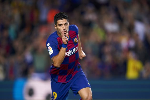Celebración de Luis Suárez con el FC Barcelona Celebración de Luis Suárez con el FC Barcelona