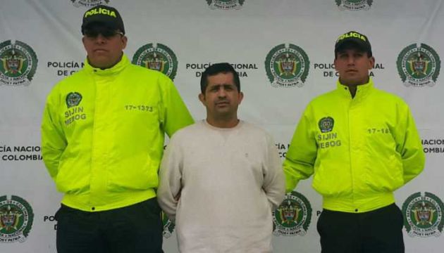 Uno de los tres implicados detenido por la Policía de Colombia Uno de los tres implicados detenido por la Policía de Colombia