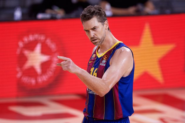 Pau Gasol en su regreso al FC Barcelona Pau Gasol en su regreso al FC Barcelona