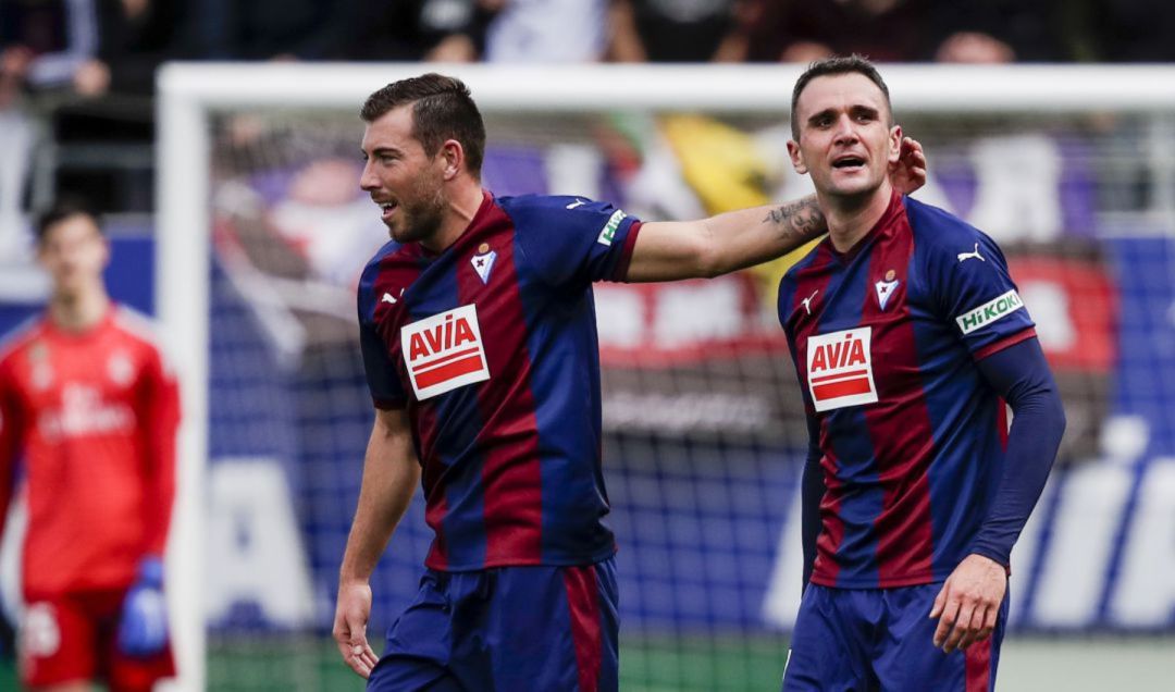 Kike García, a la derecha, es la mejor baza goleadora del Eibar esta temporada Kike García, a la derecha, es la mejor baza goleadora del Eibar esta temporada