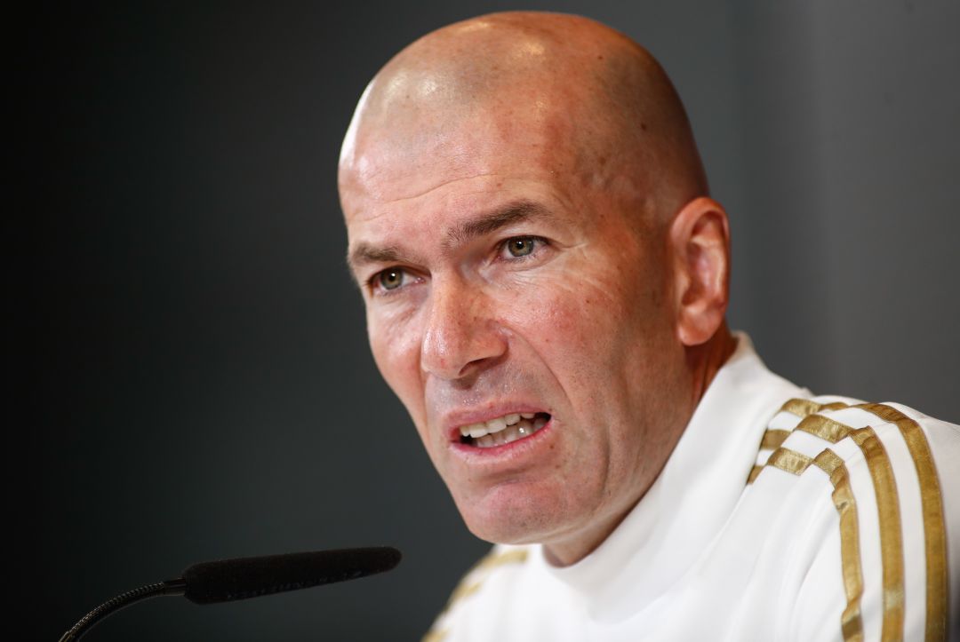 Zidane, en rueda de prensa Zidane, en rueda de prensa