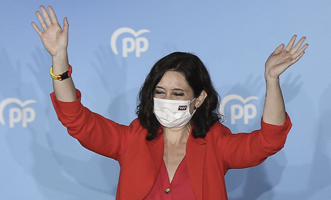 La presidenta de la Comunidad de Madrid y candidata a la reelección por el PP, Isabel Díaz Ayuso. La presidenta de la Comunidad de Madrid y candidata a la reelección por el PP, Isabel Díaz Ayuso.