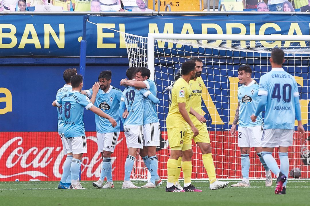 El Celta celebra el triunfo en La Cerámica El Celta celebra el triunfo en La Cerámica