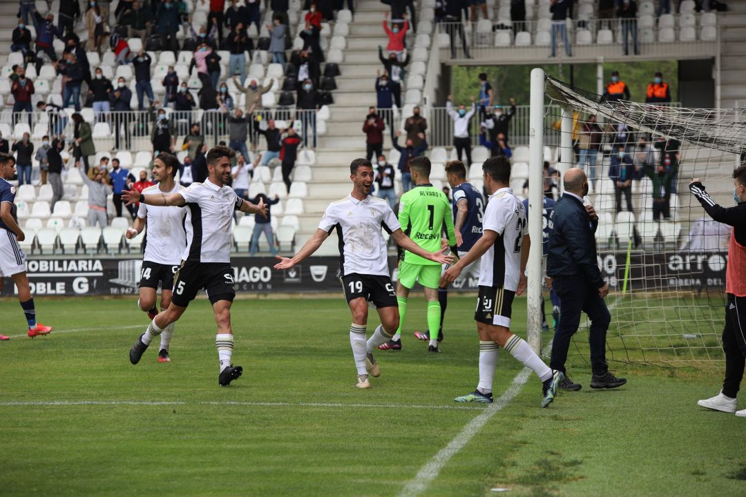 Celebración del gol del Burgos C.F. Celebración del gol del Burgos C.F.